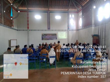 SOSIALISASI PEMBANGUNAN SALURAN IRIGASI DI NGEPEH